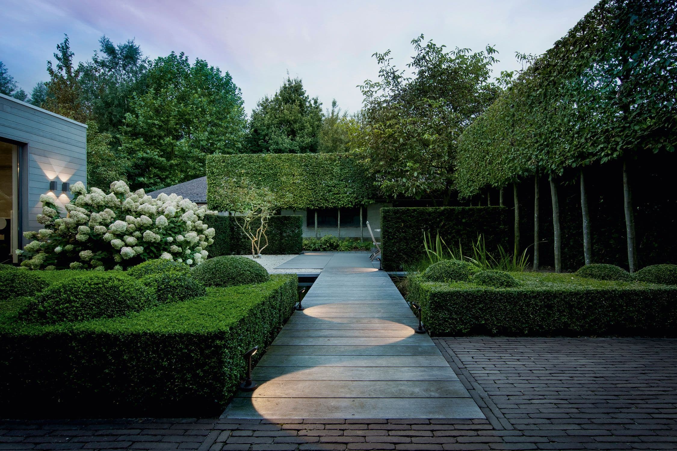 Beautiful landscaped garden